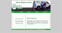 Desktop Screenshot of deckerappliance.com